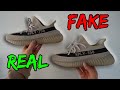 REAL VS FAKE!  ADIDAS YEEZY BOOST 350 V2 SLATE SNEAKER COMPARISON!