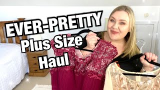 EVER-PRETTY plus size try on haul | FORMAL GOWNS | Fashion over 40