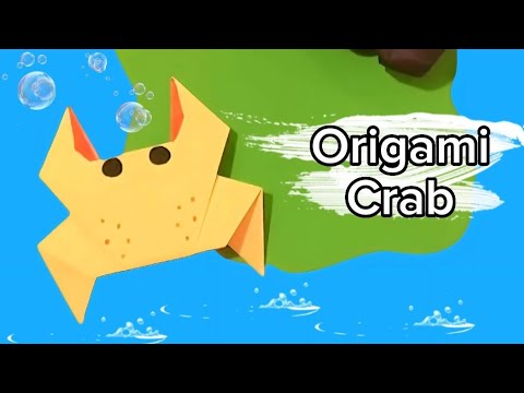 Origami Kepiting / Cara Mudah Membuat Kepiting Dari Kertas / Tutorial ...