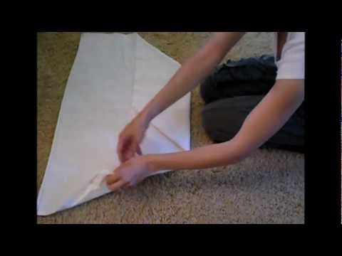 How To Fold Flat Cloth Diapers - Airplane Fold How To Fold Flat Cloth Diapers - Airplane Fold