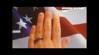Easy Memorial Day Nail Design