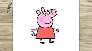 How to Draw Peppa Pig, Easy Drawings