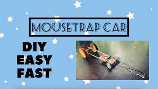 Easy & Fast Mousetrap Car tutorial- using SCIENCE
