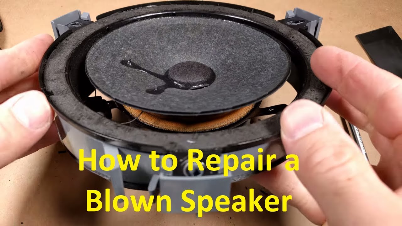 How To Repair A Blown Speaker - YouTube