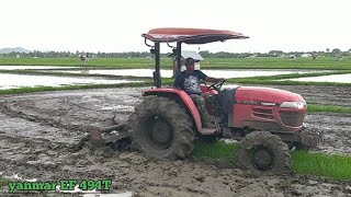 TRAKTOR RODA 4 - BAJAK SAWAH || BANYAK RUMPUT 2021 - YANMAR EF 494T - Gampong lamlhom