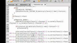 OpenGL (SDL,C++) tutorial 12 - obj file loader, material and UV textures (part 7)