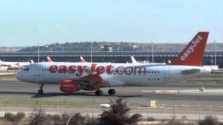 Easyjet Airbus 320 HB-JYD Taxing Madrid Barajas LEMD