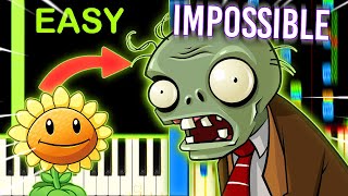 PLANTS VS ZOMBIES THEME from TOO EASY to IMPOSSIBLE