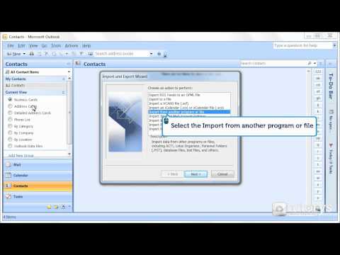 How to import emails and contacts with Outlook 2007? How to import emails and contacts with Outlook 2007?