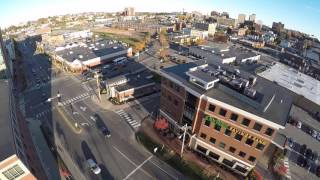 Ted West's Maine Buildings on Marginal Way - Drone Video of Portland Maine