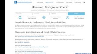 Public Access To Minnesota Criminal Records Search.