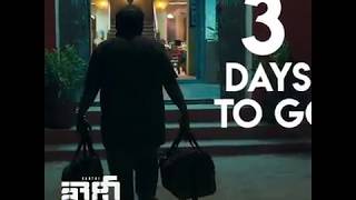 Three days to get released - Khaidi new Telugu teaser