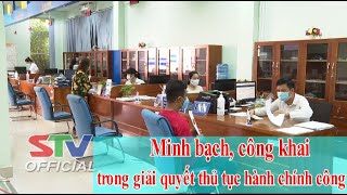 STV - Tiếp nhận hồ sơ và trả kết quả giải quyết thủ tục hành chính công I Chuyên mục