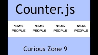 Counter js | Html | Css | Curious Zone 9