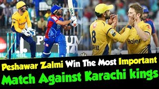 Peshawar Zalmi Win The Most Important Match Against Karachi kings | HBL PSL | M1O1