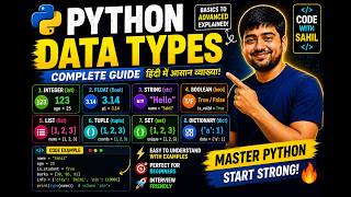 Python Data Types Explained in Hindi 🔥 | Complete Beginner Guide