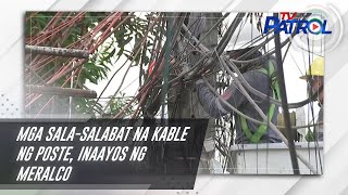 Mga sala-salabat na kable ng poste, inaayos ng Meralco | TV Patrol