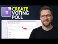 How to create a voting poll in Google Forms (Step By Step 2026)