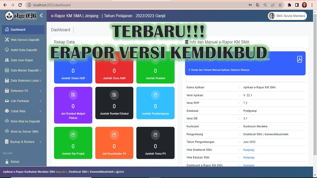 TERBARU!!! CARA DOWNLOAD DAN INSTALL ERAPOR KURIKULUM MERDEKA VERSI ...