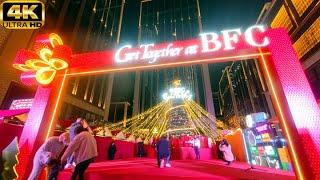 上海外滩圣诞市集4K|Shanghai Bund Christmas Night Market|外滩枫径周末夜市|Shanghai Downtown Night Walk Tour 2020