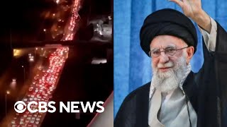 Iranians evacuate capital Tehran, some say the regime is frightened