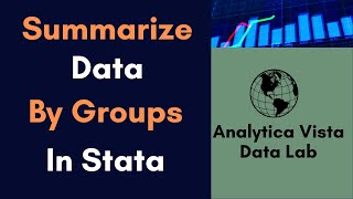 50. Stata Tutorial: Summarize Data by Groups Using tabstat command