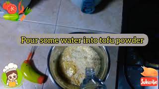 🍜 How to make Burmese Tofu ; Making Noodles \u0026 Tofu Salad ( တိုဟူးကျိုနည်း )🍜