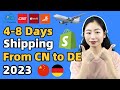 4-8 Days Shipping Lines From China to Germany for Dropshipping 2023 | Yunexpress| CNE| Equick| JPS