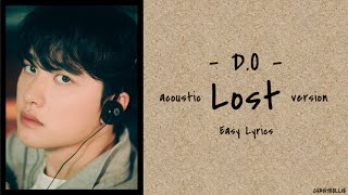 D.O 디오 - Lost (Acoustic Version) Easy Lyrics Romanized