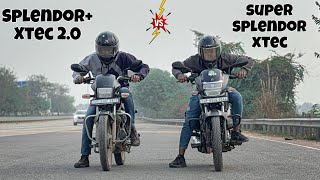 splendor+ xtec2.0 vs super splendor xtec || DRAG RACE