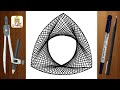 How to Draw Geometric Mandala Art | Step by Step | Tutorial #15