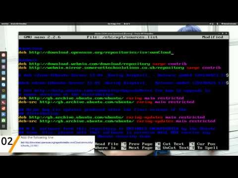 How to install ownCloud server on Ubuntu 13.04 server