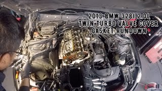 2013 BMW 328i 2.0L Twin Turbo Valve Cover Gasket Rundown