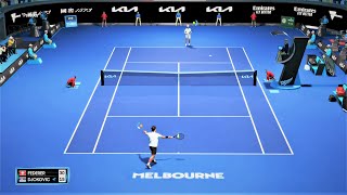 Roger Federer vs Novak Djokovic ATP Melbourne /AO.Tennis 2 |Online 23 [1080x60 fps] Gameplay PC