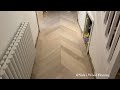 how to install chevron wood flooring