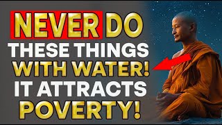 5 Things You Should STOP DOING with Water, THEY ATTRACT POVERTY AND RUIN | BUDDHIST TEACHINGS