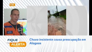 Defesa Civil em alerta: Chuva insistente causa preocupação em Alagoas