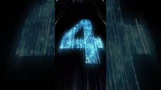 Background Ultra HD 4K ( Sound ) - Racing countdown neon numbers 10 seconds animation