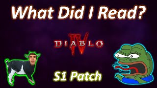 Diablo 4 Enjoyer Is Left SPEECHLESS By Patch Notes