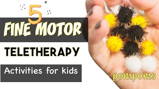 FINE MOTOR O.T. Games with Pompoms l Homeschooling Ideas for Therapists, Teachers, Parents with kids