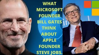 Bill Gates Microsoft Founder 🔥🔥 thoughts on Steve Jobs Apple Founder🗡️🗡️💯/#Motivation/#YouTubeShorts