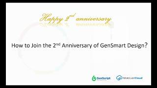 How to join 2nd anniversary of GenSmart™ Design?