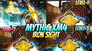 *NEW* Mythic XM4 Level 1 To Level 5 iron Sight | Full Upgraded Mythic XM4 GamePlay | CoD Mobile S01