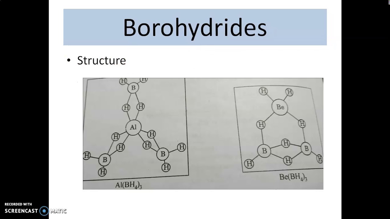 Chemistry Of Borazine, Borohydrides And Fullrenes For BSc I Inorganic ...