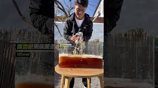 户外露营，啤酒相伴，烤鸡烧烤乐无穷！#搞笑 #funny #beer  #alcohol #酒