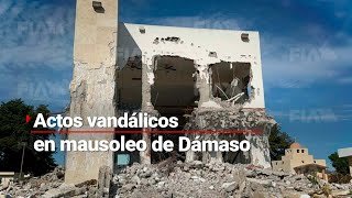 IMPUNIDAD Y VIOLENCIA | Destruyen mausoleo de Dámaso \