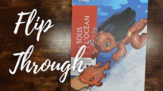 a new disney coloring book | under the ocean flip through!