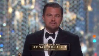 Leonardo DiCaprio Wins Oscars for Best Actor at 88th Academy Awards 2016