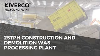 Kiverco Bespoke Plant. Client: Hadleys. Location: Berkley, UK. Application: C&D.