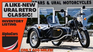 Museum Quality 2018 Ural Retro Classic in Black Gloss with ONLY 400 Miles!